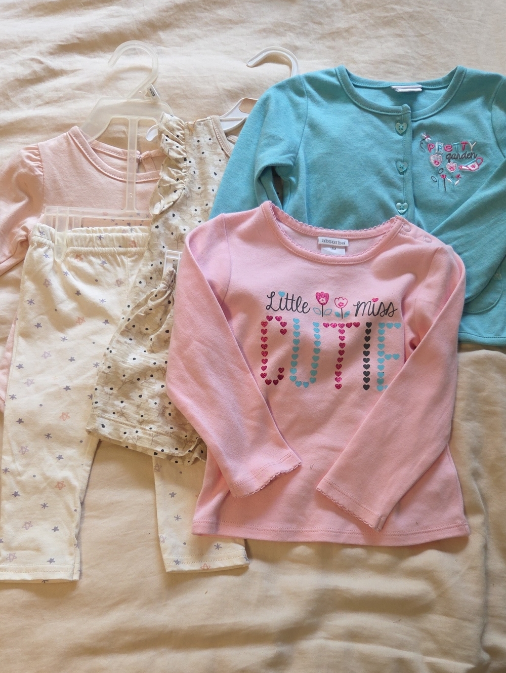 New Girls Lot Of 9-18M Cotton Outfits
